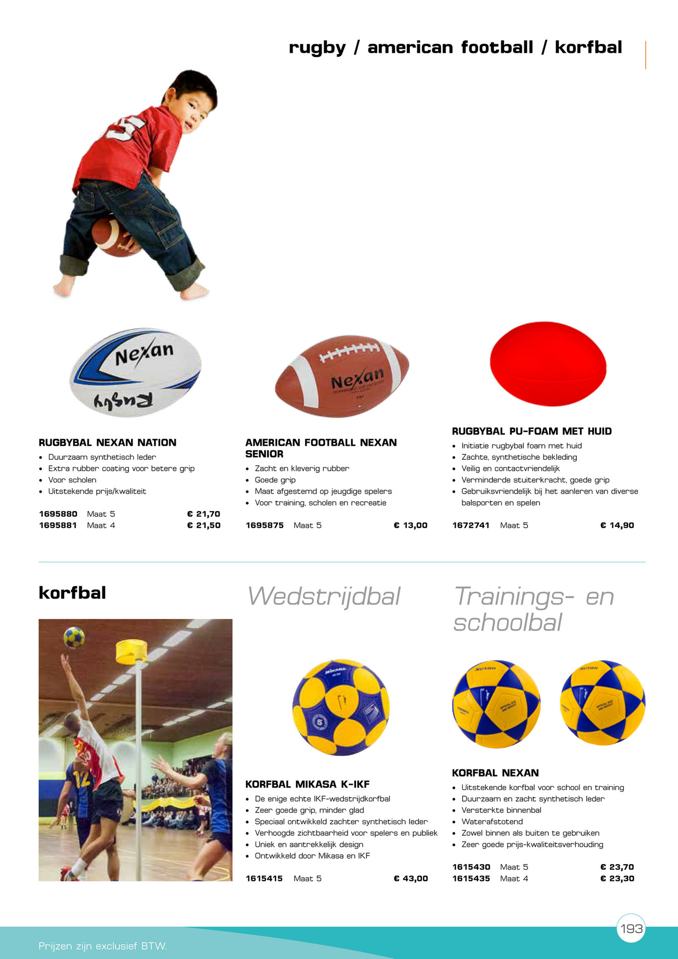 Janssen-Fritsen Nederland - Catalogus - Janssen-Fritsen - Korfbal K5-IKF, M5